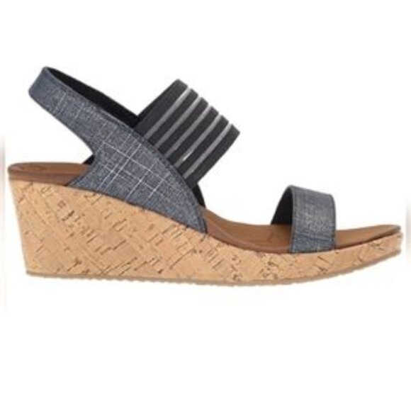 Skechers® Cali Beverlee Smitten Kitten Wedge Sandals - Size 8.5 - Picture 11 of 16